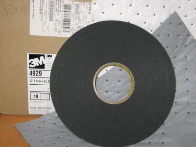 Tape 1/2X72YD 4929 black 25. mil. 3M vhb