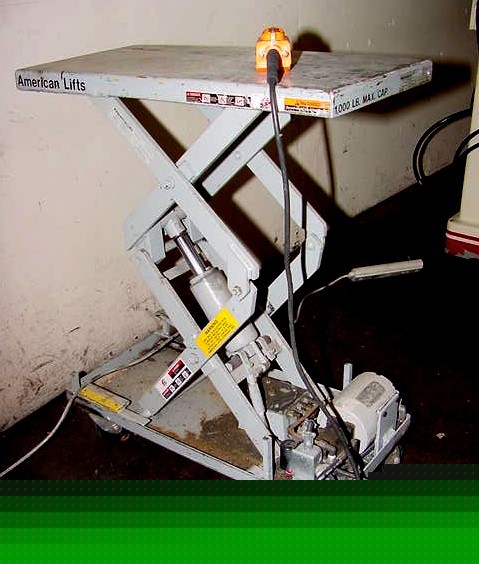 1000LB die lift table, american lift P30-010 