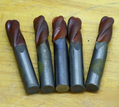 28 piece lot resharpened end-mills 29/64 & 17/32 nice 