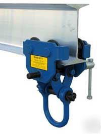 4000 lb quick install manual trollies, trolley, hoists