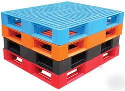 48 x 40 plastic pallets, pallet, skid, skids