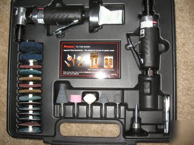 Air die grinder and sander disc kit