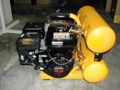 Dewalt air compressor gas honda 4 hp portable mobile