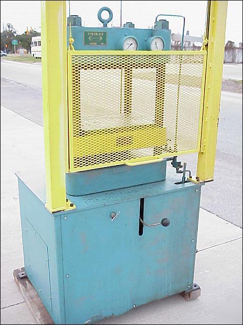 Greenerd hydrolair 50 ton hydraulic 4 post press mach. 