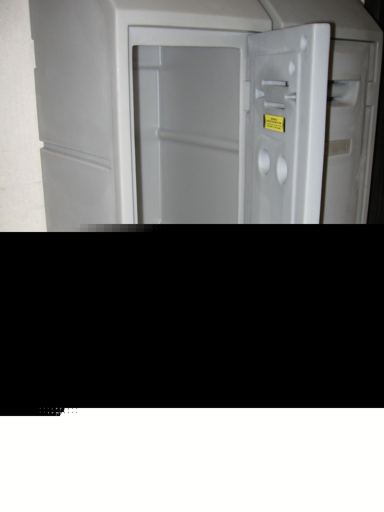 Lot 2 plastic wall mount lockers 37 x 15 x 12