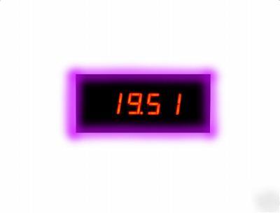 New voltmeter 3-1/2 hlabs panel meter with bezel vm-1