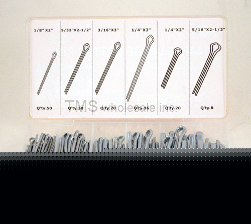 144 pcs large cotter pin assortment-hardware store item