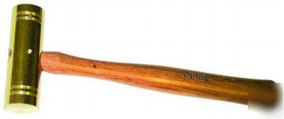24 oz brass hammer with hickory handle made in usa