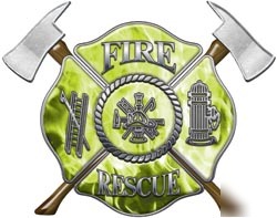 Firefighter decal reflective 12