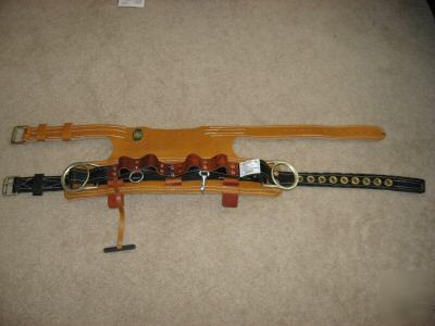 Miller linemen's belt w/back saver