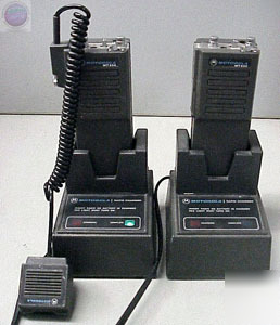 Pair of motorola MT500 portable radio - parts / repair