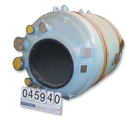 Unused/reglassed dedietrich closed glass lined reactor