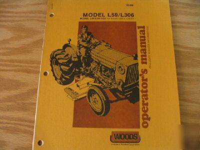 Woods L59 L306 mower operators manual
