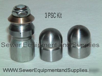 Sewer jetting hydro jetting cleaning jetting nozzles 