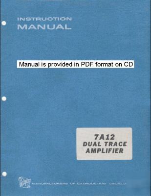 Tek tektronix 7A12 service & operation manual