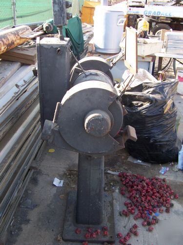 Three phase industrial dual wheel metal grinder