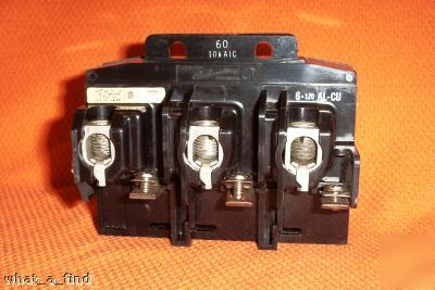 Ite siemens pushmatic 60 amp 3 p breaker P4360 warranty