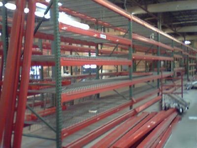 9 sections 10'h pallet rack racking teardrop make offer