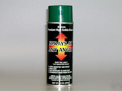 Any angle high solid aerosol spray paint green qty 12