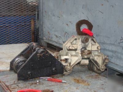 Bridge crane assembly 2 ton chain fall hoist trolleys