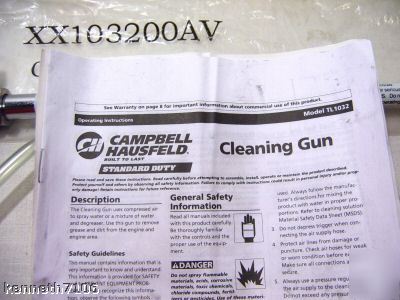 Campbell hausfeld air powered engine deck cleaning gun
