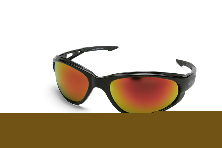 Edge dakura safety glass-black frame w/aqua precsion re