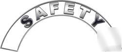 Fire helmet arcs rockers FF50 reflective safety white