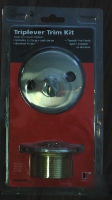 Keeney triplever trim kit - brushed nickel