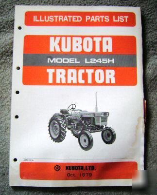 Kubota L245H tractor parts catalog manual book