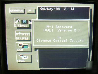 Olympus iw-1 video borescope controller