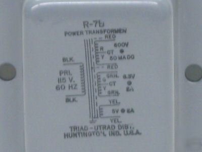 Triad power transformer r-7B R7B