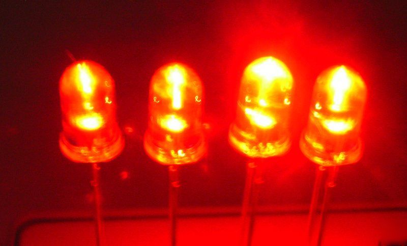 100PCS mega 5MM 33000MCD bright red led f/r
