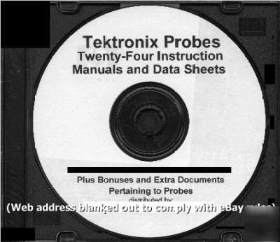 24 tek probe manuals P6046 P6021 P6022 A6303 P6602 etc.