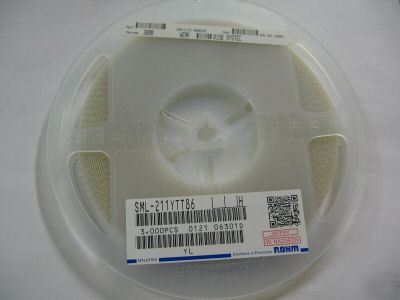 3000PC p/n SML211YTT86 ; led 590NM ylw wtr clr 0805 smd