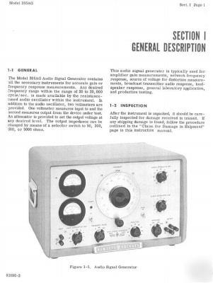 Agilent hp 205AG opereration & service manual