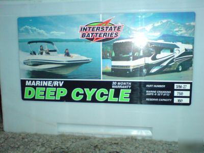 Battery interstate deep cycle(marine/rv) srm 27