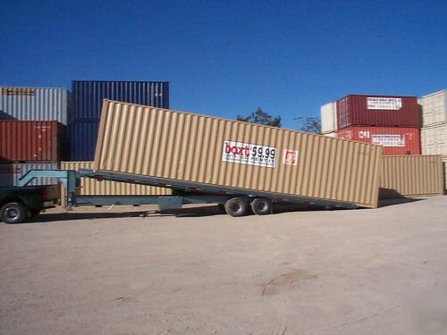 Container delivery trailer by brute trailers
