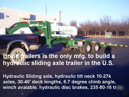 Container delivery trailer by brute trailers