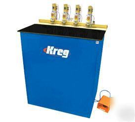 New kreg DK4100 4-spindle pneumatic pocket hole machine- 