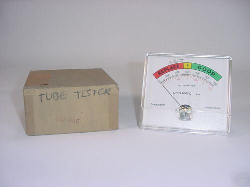 Vintage teletest dynamatic tube tester DM456 meter only
