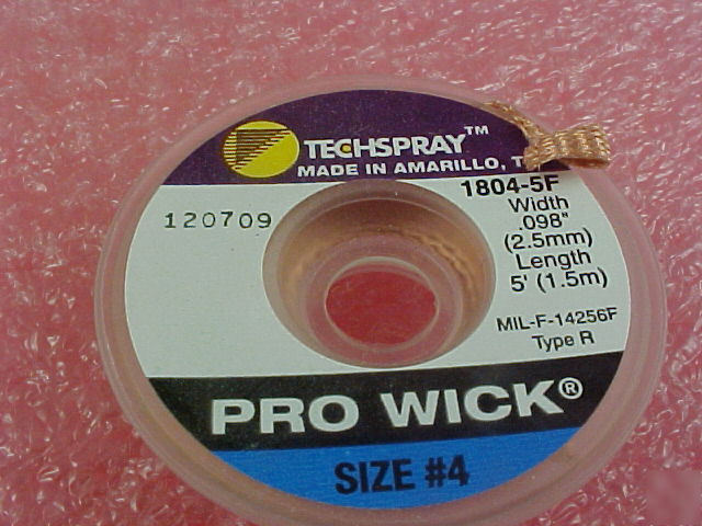 Solder wick 5 foot roll #4