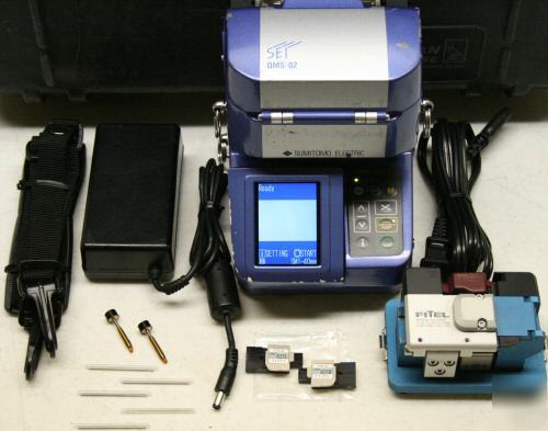 Sumitomo type-25 qms-02 fiber fusion splicer w cleaver