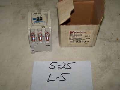 1 cutler-hammer contactor series j 3 pole, open, 60 amp