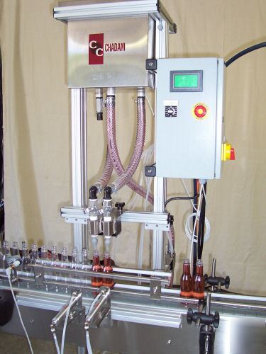 2 head gravity liquid filler bottling filling machine 