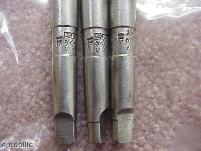 3PC ltr f hss cleveland 1 morse taper tap drilll 