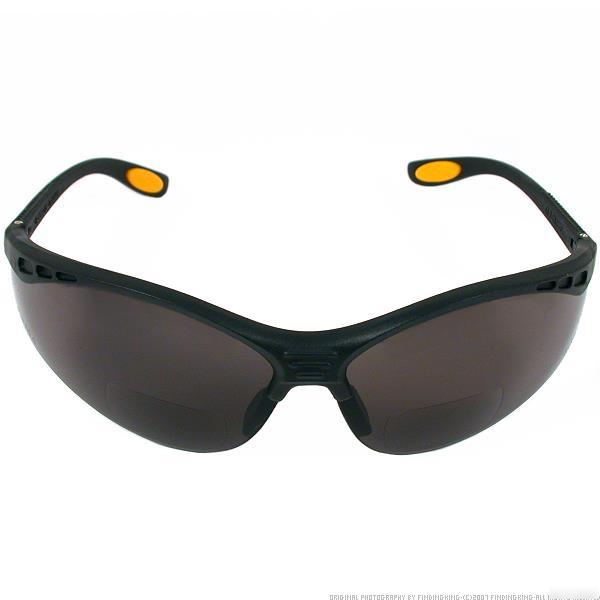 Dewalt reinforcer bifocal 1.5 smoke lens safety glasses