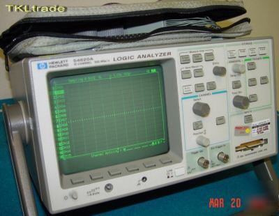 Hp 54620A 16CHSCOPE,logic analyzer,manual,software disk