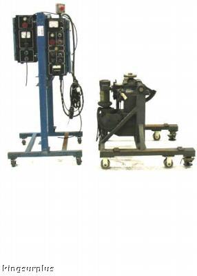 Metco metallizing tilting turn table plasma spray