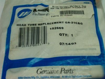 Miller 152669 head tube replacement ga-21C & g mig gun