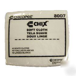 Chicopee soft cloth with microban - 1200 cloths total 